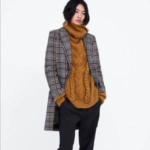 Brand New with Tags!  Zara Checked Coat